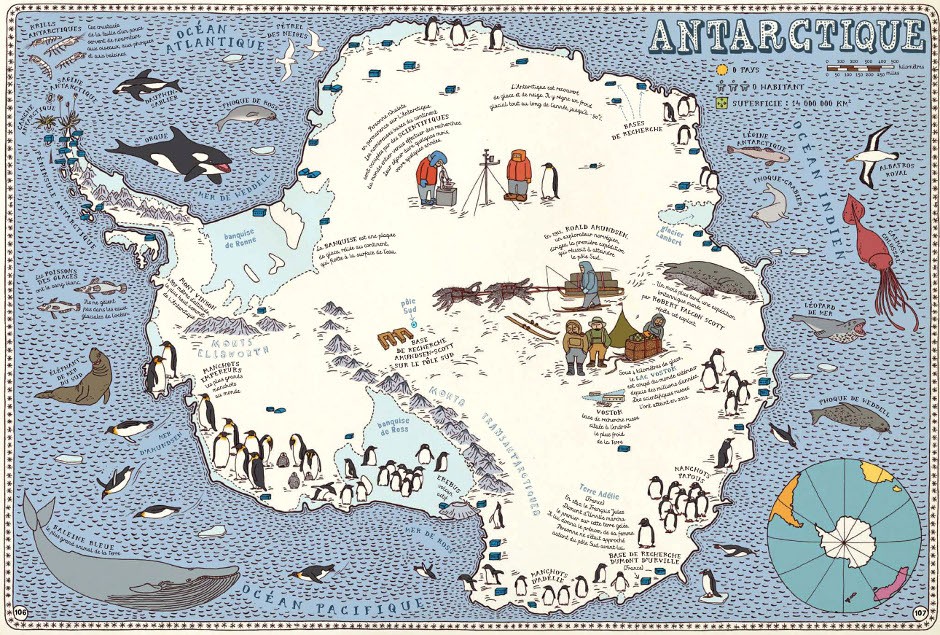 Cartes Antarctique